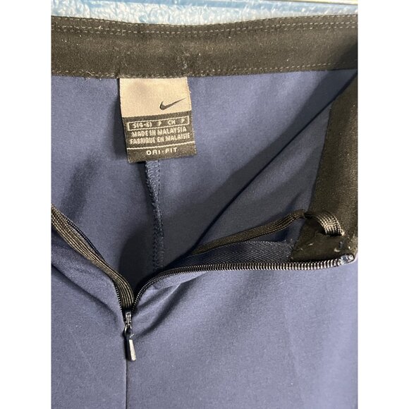 Nike Womens Navy Dri-FIT Crop Pants Size S - Picture 3 of 5